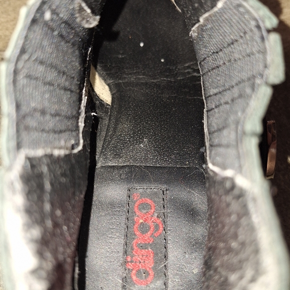 Dingo Women Black Leather Ankle Boots Strap & Silver Buckle Western Size 7.5 - Picture 8 of 10